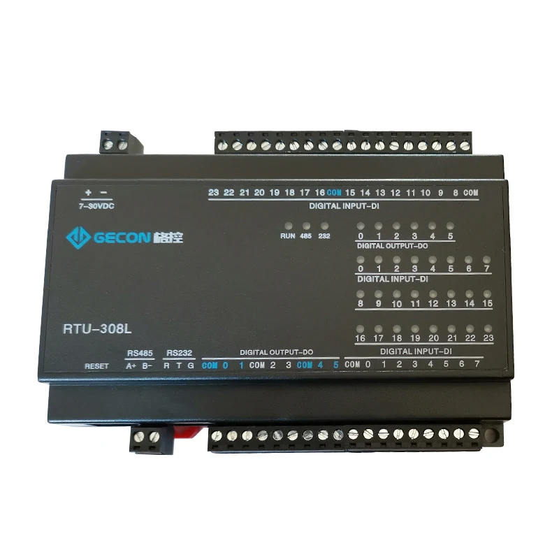 

24DI 6-channel DO acquisition controller Modbus RTU protocol RS485 232 switch input and output