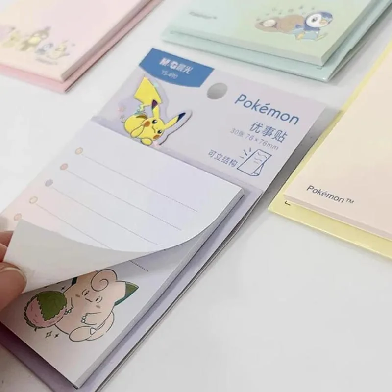 8pcs/lot Creative Pokemon Stand Memo Pad Sticky Notes Stationery Label Notepad Planner Sticker Post Office School Supply