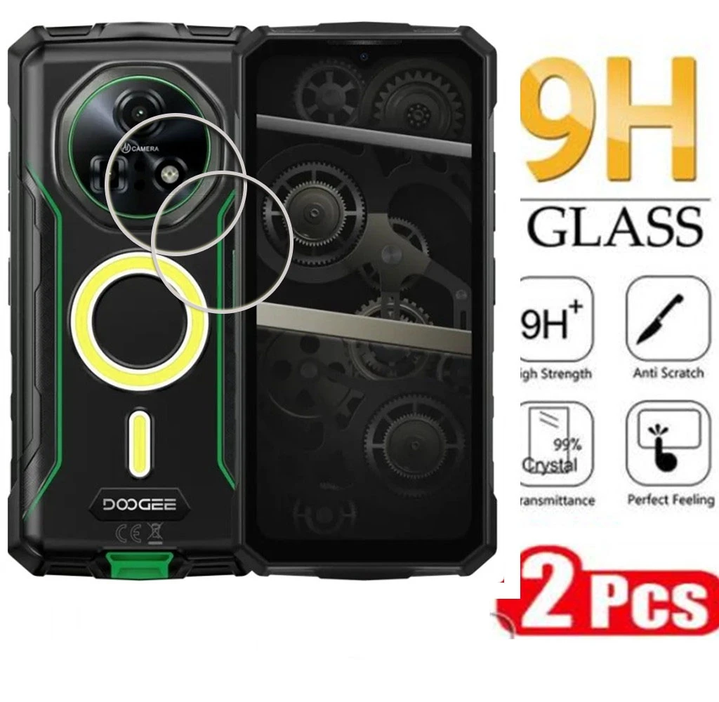2PCS 9H HD Tempered Glass For Doogee Fire 7 Pro 6.6