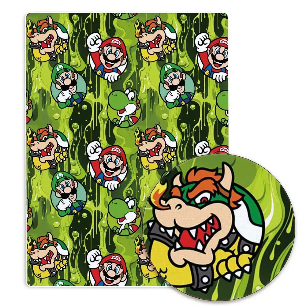 Mario game Fabric140*50cm Handmade Sewing Patchwork Quilting Baby Dress Home Sheet Printed Fabric Fabric Sewing Kids