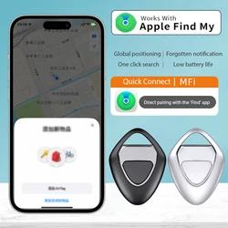 Smart Bluetooth GPS Tracker Work with Apple Find My APP ITag Anti Lost Reminder Device MFI Rated Locator Car Key Pet Kids Finder