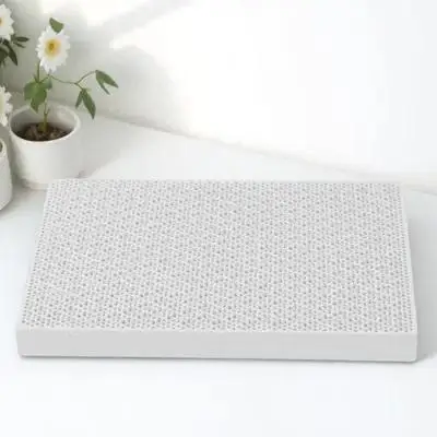 

Refractory Brick Welding Tiles Fireproof Board Ceramic Honeycomb Mat for Jewelry Silver Copper High Temp Work Durable Insulated