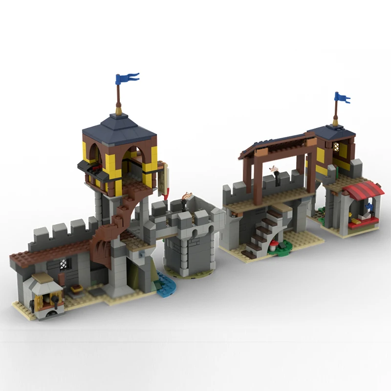 Medieval Castle Model MOC Building Bricks Expansion Pack For The Castle Modular Technology Children Holiday Gifts Assemble Toys