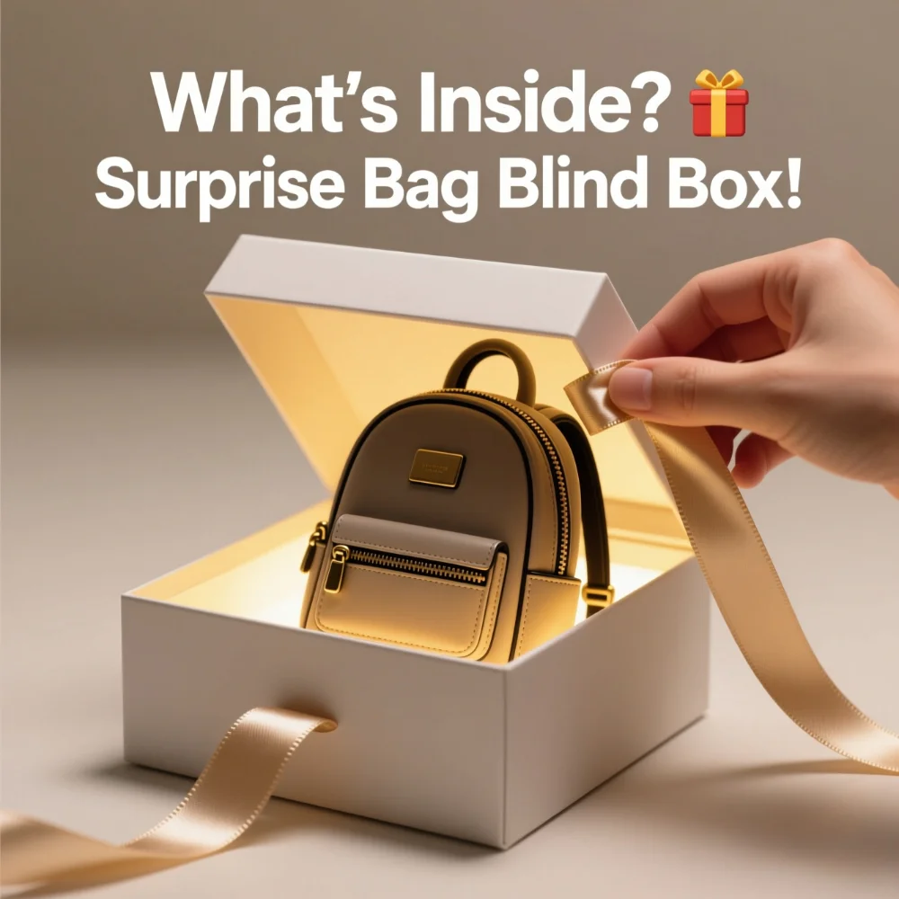 

Random Blind Box Backpack Handbag Set Mystery Fashion Bag for School Work Travel Durable Surprise Gift Idea Best Seller 2026