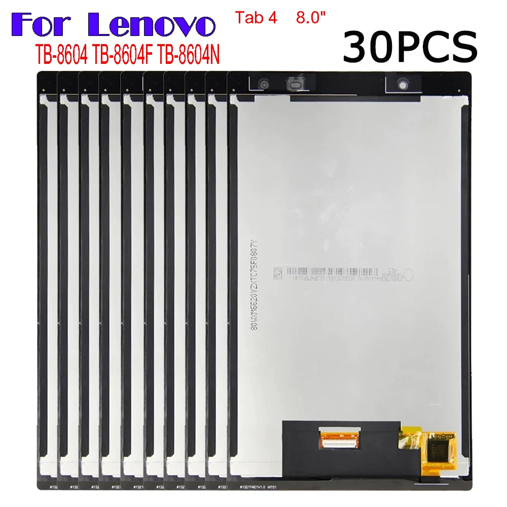 

30PCS Tested 8.0" Replacement LCD For Lenovo Tab 4 Tab4 8 TB-8604 TB-8604F TB-8604N LCD Display Touch Screen Digitizer Assembly