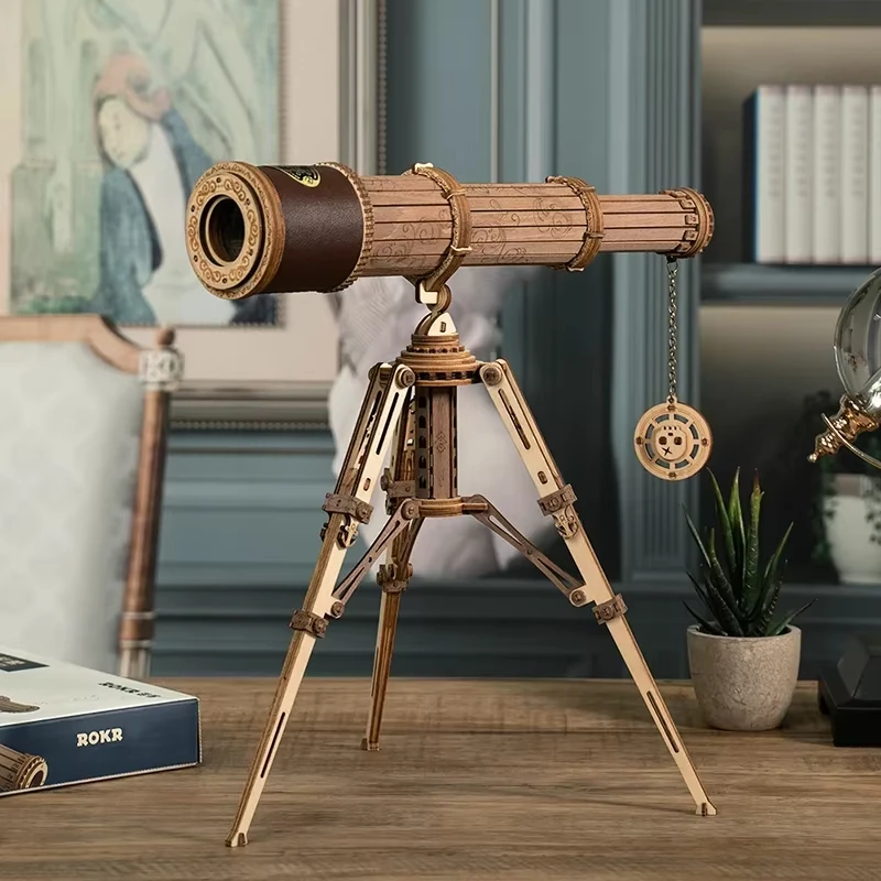 ROKR Creative 3D assembly model of astronomical telescope. Room decoration gift