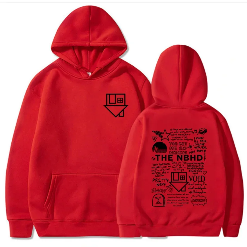 Streetwear Unisex Hip-Hop Grafik-Hoodies The Neighborhood NBHD Band-Print Sweatshirts Herren Sudaderas Langarm Winter-Oberteile – Detail 15