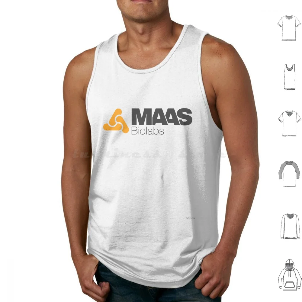 Maas Biolabs Corporate Logo Tshirt White Tank Tops Print Cotton Maas Biolabs Neotek Maas Neotek Sprawl Neuromancer