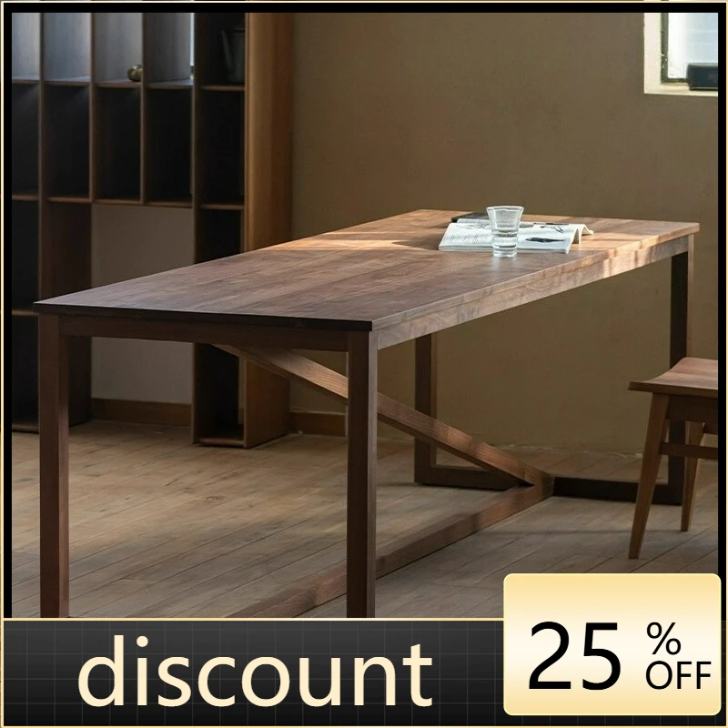 LTT Solid Wood Extended Learning Desk Workbench Modern Simple Wooden Bar Case