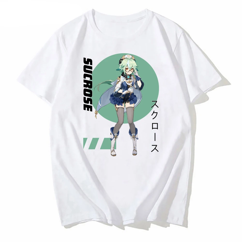 

New Fashion O-Neck Active Personalized Sucrose Kawaii Print cute anime girl design T Shirt Hip Hop Short Sleeve T Shirts