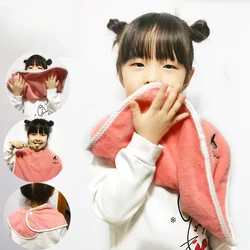 Baby Bibs for Children Washing Face Towel Soft Salive Towel Boys Girls Learning Brushing Teeth Towel for 3-8 Years Kids