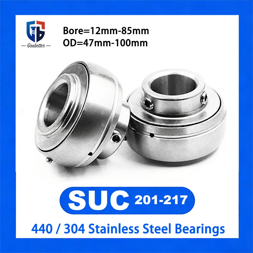 

304/440 Stainless Steel Outer Spherical Ball Bearings Rust Proof Insert Bearings High Precision For Industrial Machinery Parts
