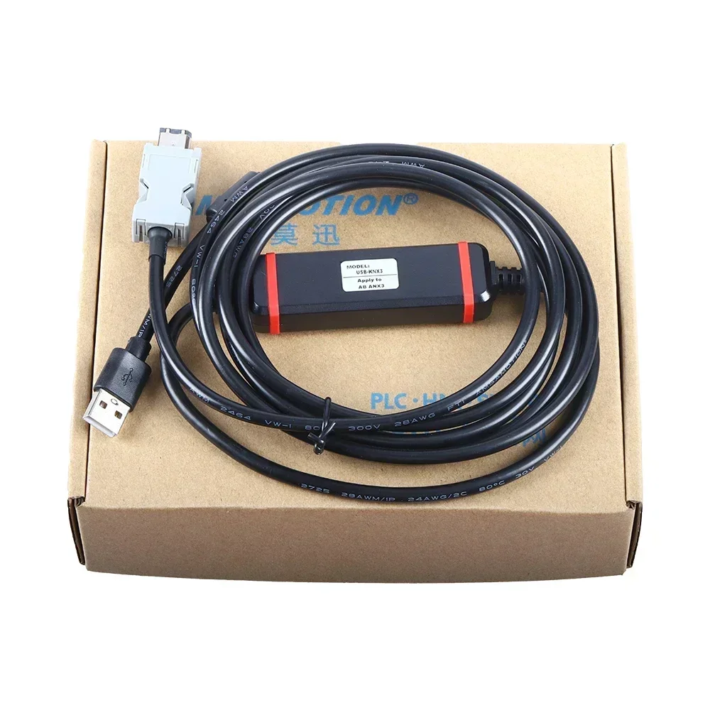 

USB-KNX3 для AB Allen Bradley KNX3-KAP2 Servo KINETIX3 Кабель для отладки USB-связь Линия загрузки