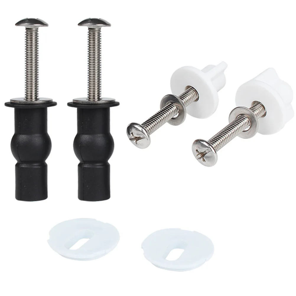 

1 Set Toilet Seat Bolts Replacement Kit Pom Stainless Steel Pp Rubber For Bathroom Hotel Restaurant Toilet Repair Fasteners