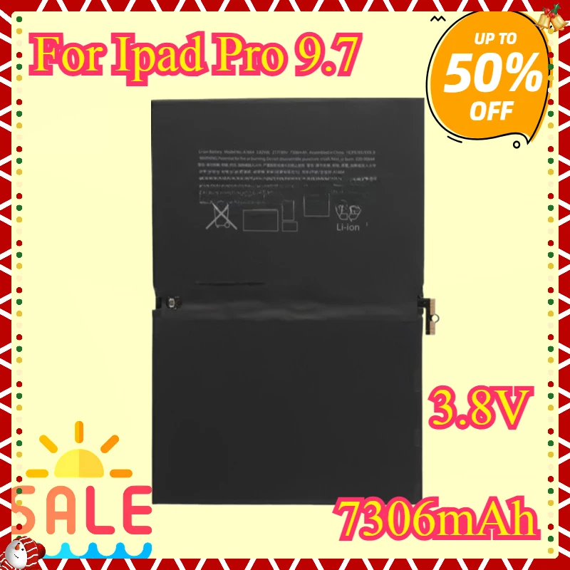 

New High quality Replacement Battery For Apple IPad Pro 9.7 Pro97 A1673 A1674 A1675 Batteria 7306mAh