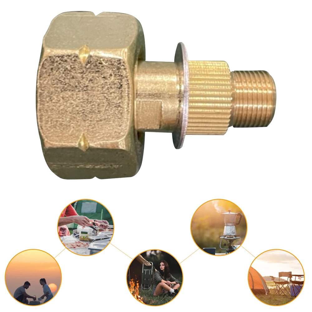 Outdoor Stove Convert Head Aluminum Alloy LPG Tank To Outdoor Stove Connector Practical Camping Stove Accessories