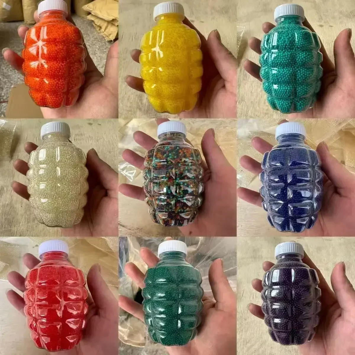 YY50000Pcs, barro de suelo de cristal mágico, juguete colorido transparente para niños, cuentas de agua, flores para niños que crecen, bolas de hidrogel de agua