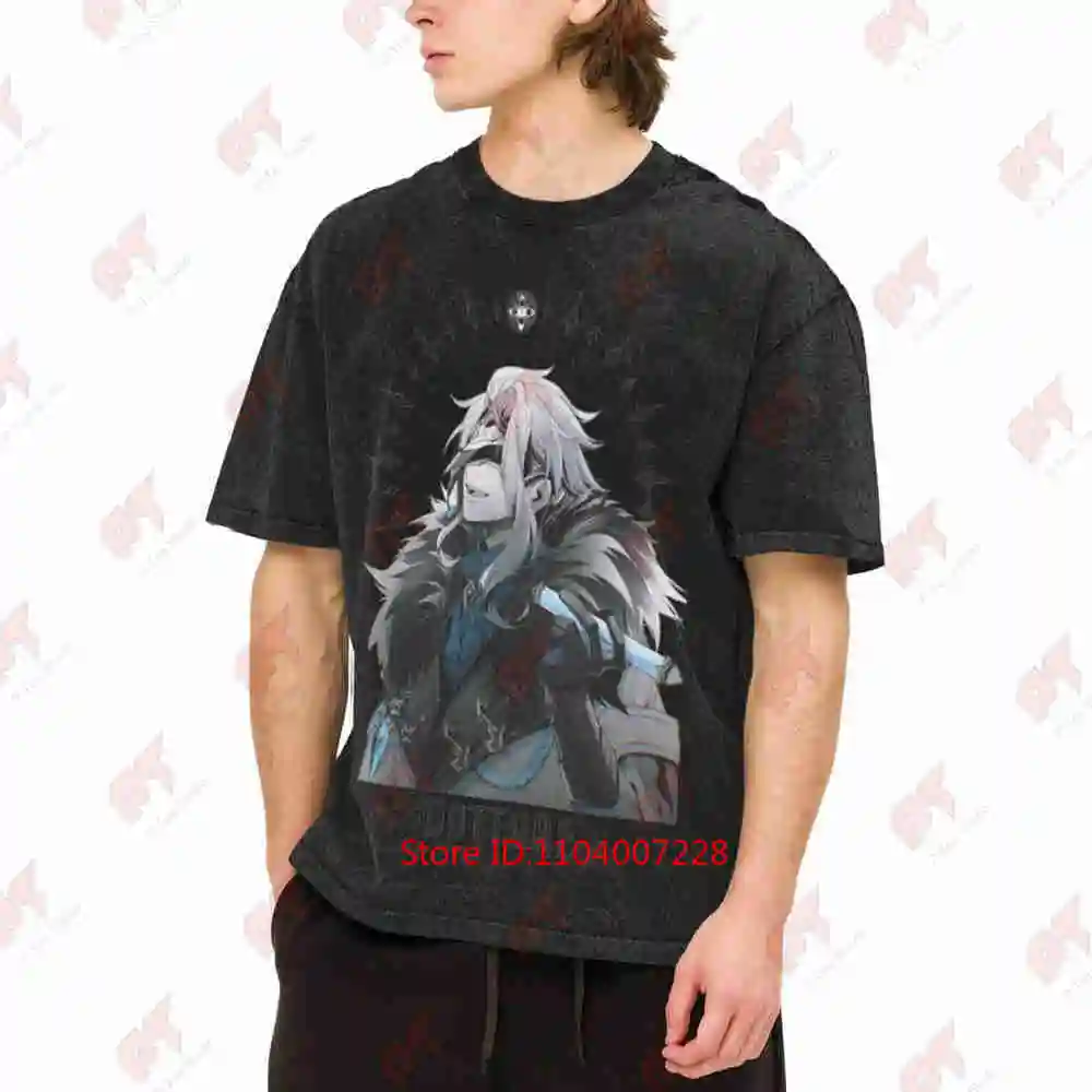 Eleven Fatui Harbingers Dottore Vintage Washed Tee Pure Cotton T-Shirt