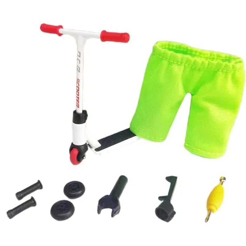 Stunt Scooter Toy - Mini Finger Training Set for Interactive Skill Development and Fun Hand Exercise