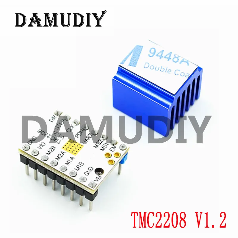 DAMUDIY wotrees TMC2208 V1.2 V2.0 controlador de Motor paso a paso piezas de impresión 3D TMC2209 V3.0 para rampas SKR V1.3 V1.4 MKS GENL 1,4 MINI E3