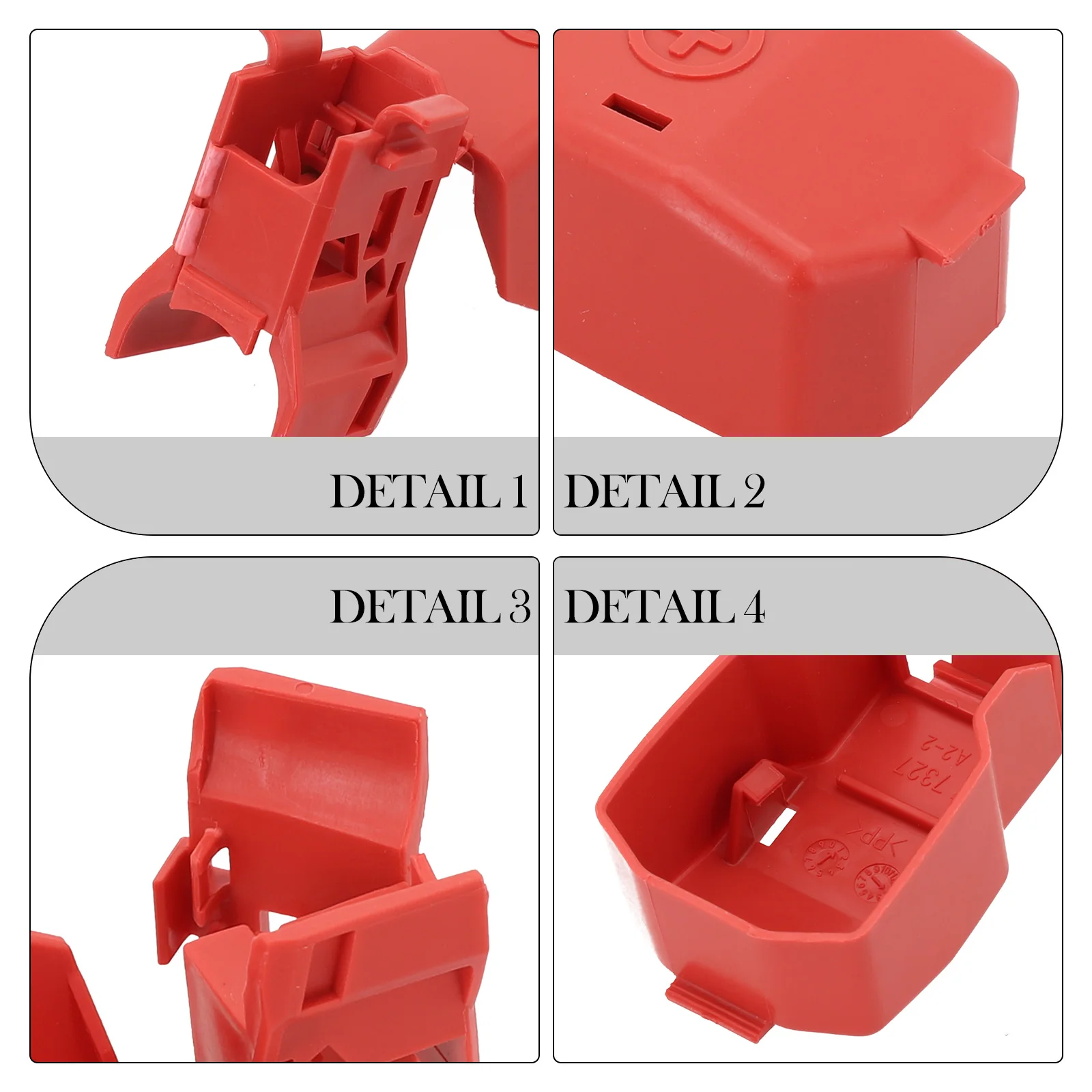 Battery Terminal Cover For Honda For Accord 2010 2017 Red ABS Material Anti Corrosion Wear Resistant OEM Part 32418 R40 003