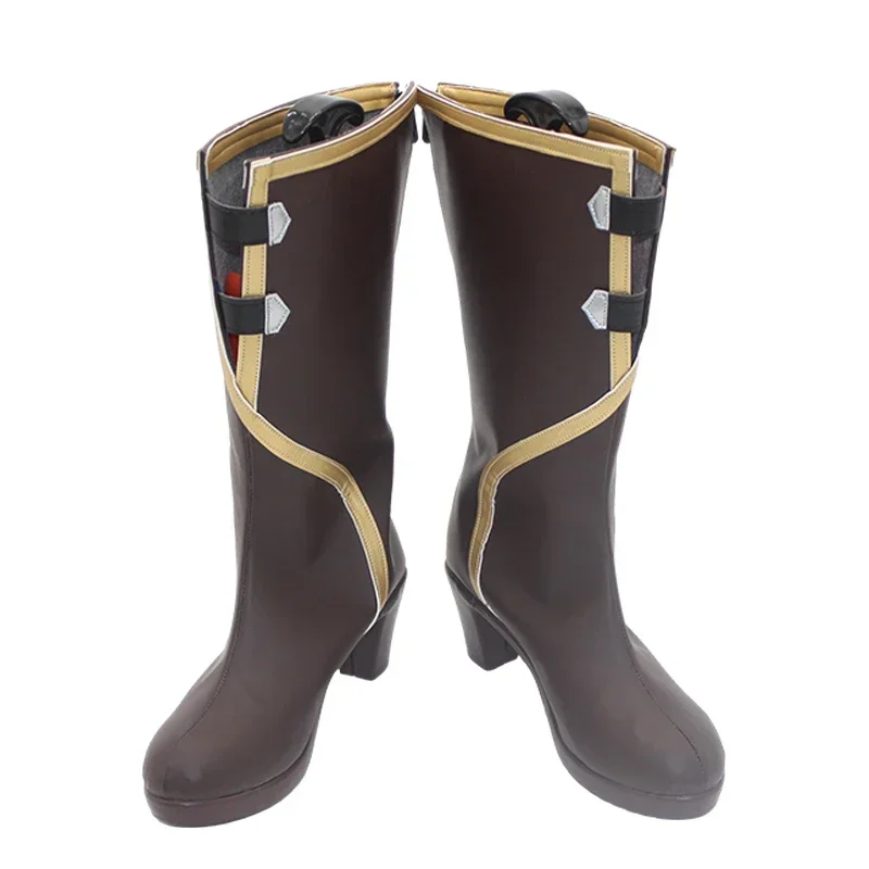 Narita Brian Cosplay Shoes Game Pretty Derby Cosplay Prop PU Leather Shoes Halloween Carnival Boots Custom Made