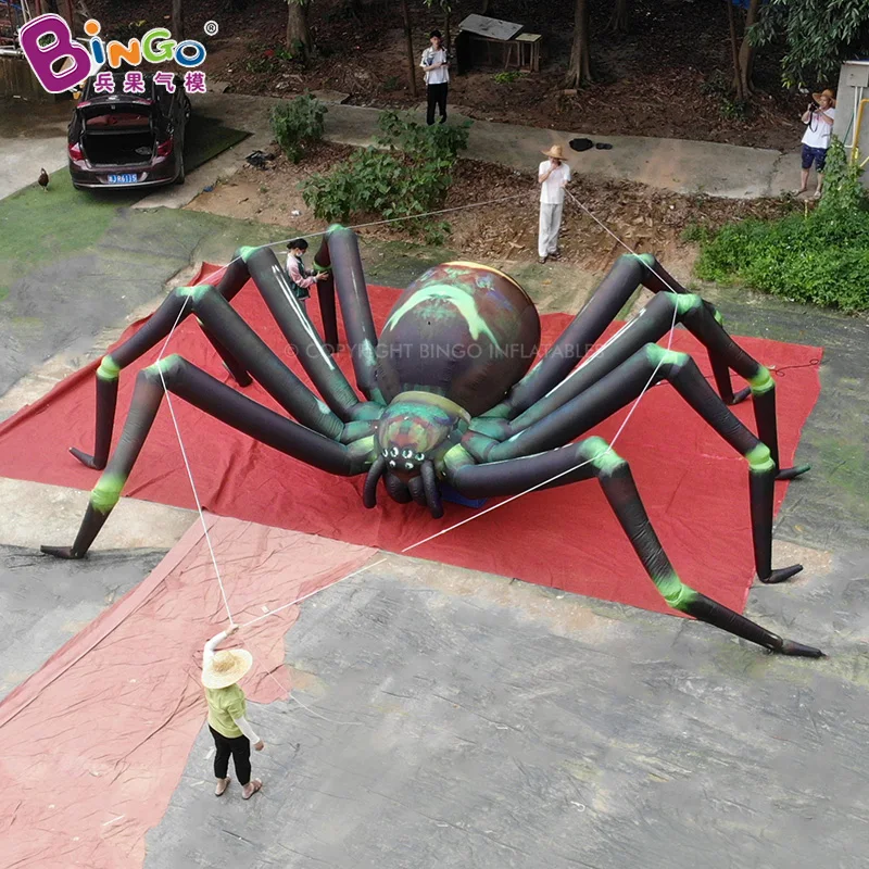 

Large Inflatable Green Spider Balloon 8 Meters/26ft For Halloween Outdoor Building Decoration