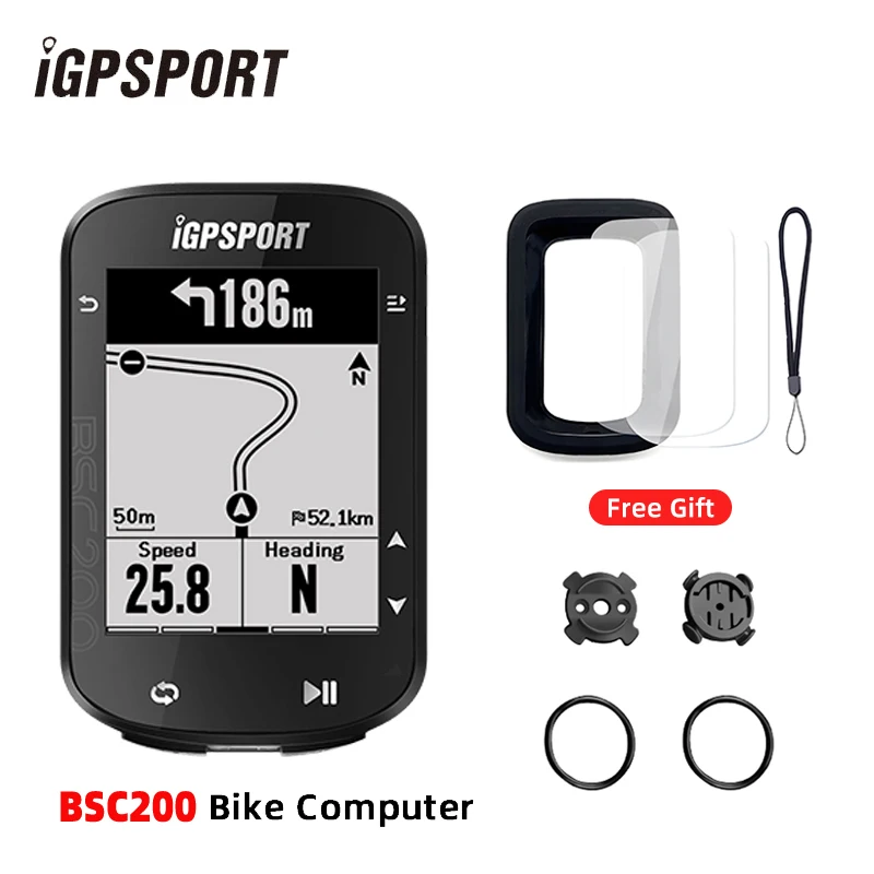IGPSPORT-impermeável sem fio bicicleta cronômetro, computador de bicicleta, computador de bicicleta, GPS Power Velocímetro, ANT, BSC200, 2.6 pol