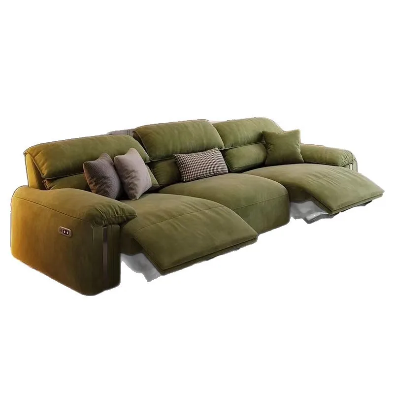 

Elephant Ears Electric Function Sofa Space Cabin Home Cinema Italian Minimalist Zero Wall Sofa