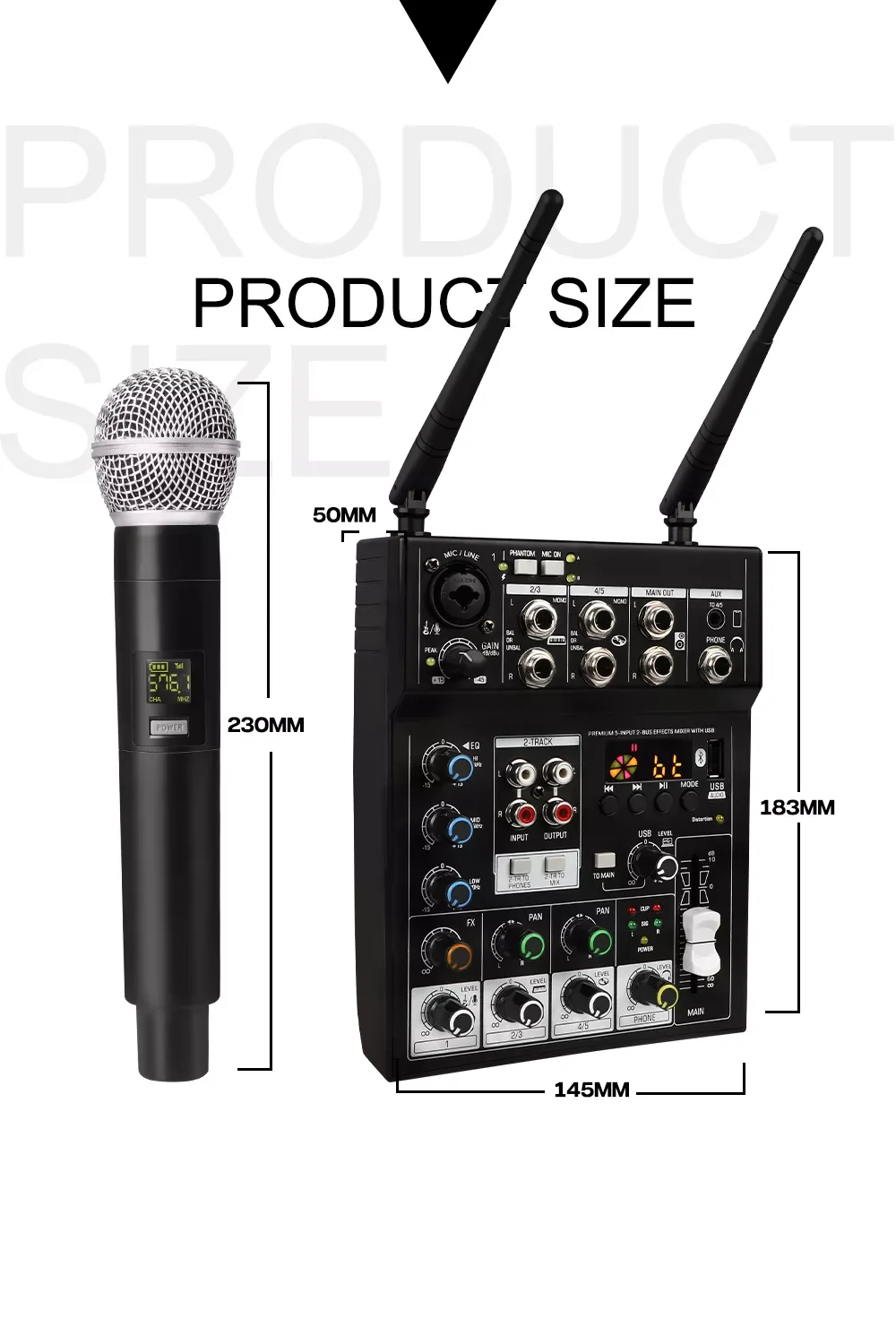 G-MARK In Stock Audio Mixer Wireless Microphone Full Set Professional Music Recording Studio Equipment