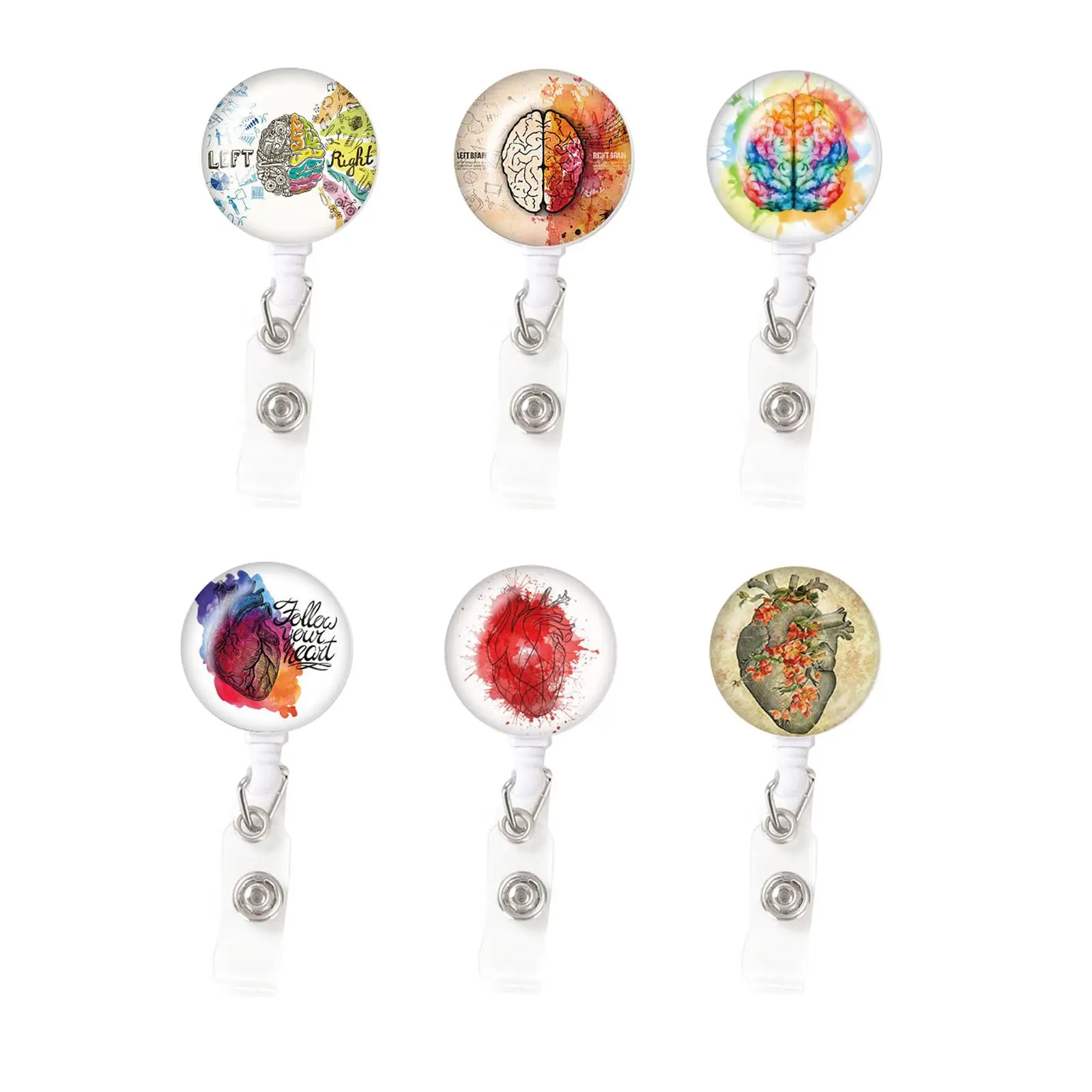 Nurse Badge Reel Retractable Nursing Name Tag Card Clip with Clip ID Badge Holder for Nurses Office Doctors Employee Accessories