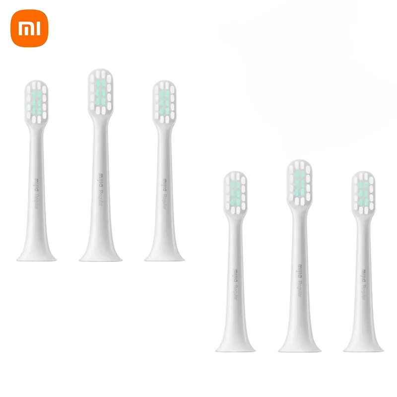 Original XIAOMI MIJIA T200 T200C Sonic Electric Toothbrush Head Accessories 3PCS DuPont Brush Head Spare Parts Pack Oral Hygiene