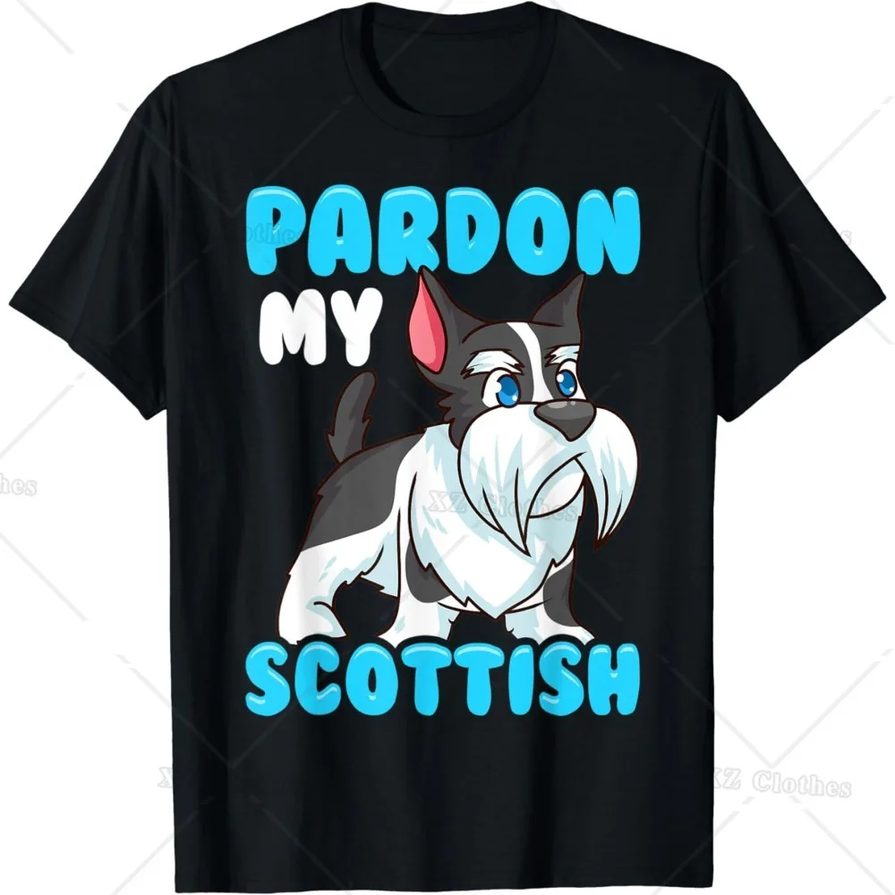 Pardon My Scottish Cute Scottie Dog Funny Scottish Terrier T-Shirt for Women Men