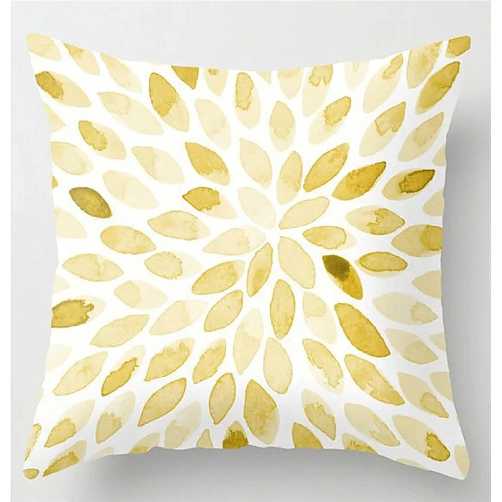 Yellow Cushion Pillowcase 40x40 45x45 50x50 60x60 Sofa cushion cover Car Cushion cover living room home Decoration Pillowcase