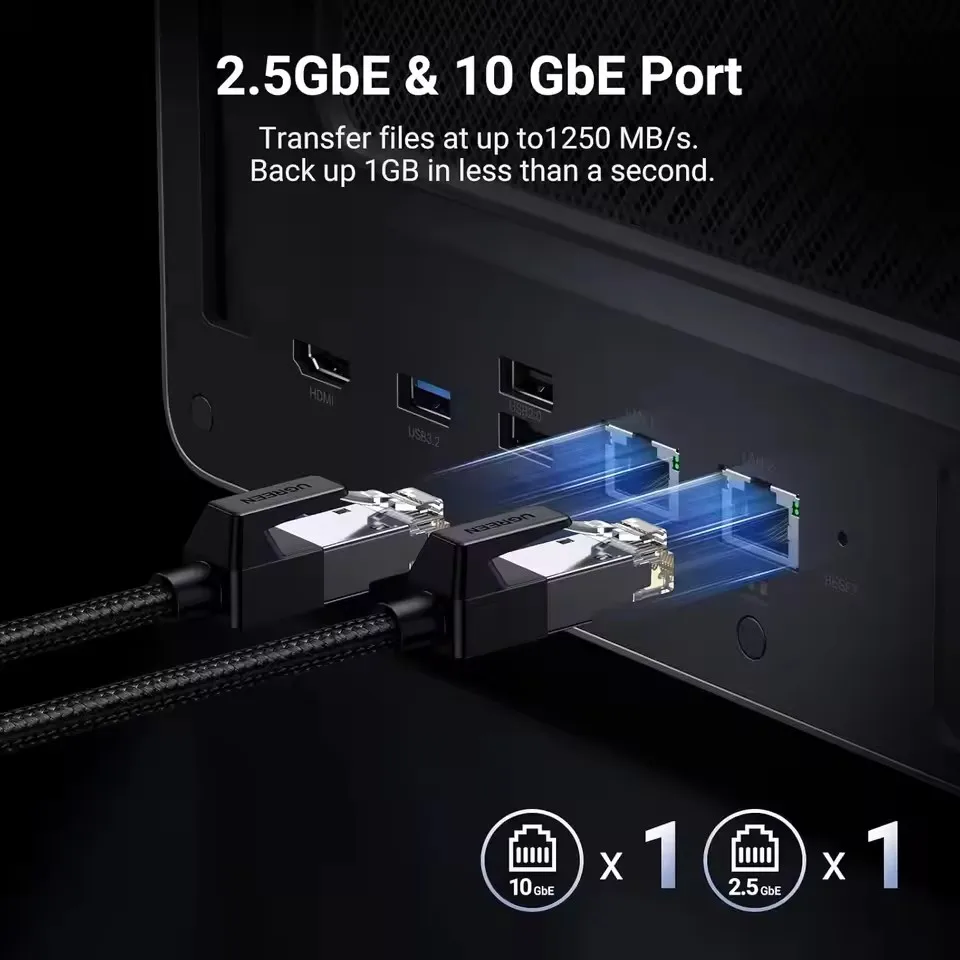 UGREEN NASync DXP6800 Plus 6 Bay Desktop NAS I3 1215u 6-Core CPU 8GB DDR5 RAM 128G SSD Network Attached Storage (Diskless)