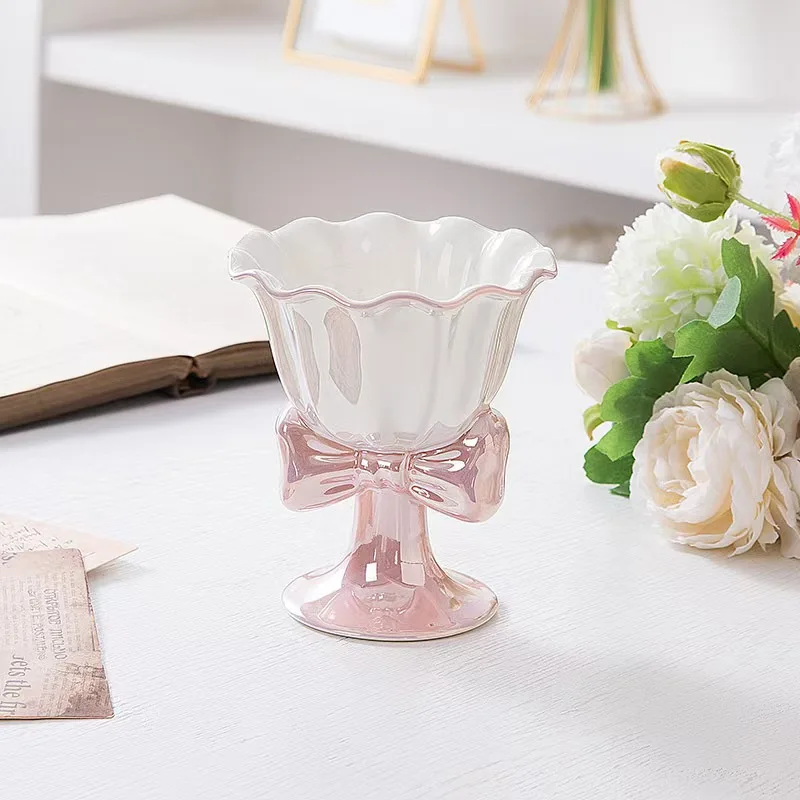 180 مل، 6 أونصة، كوب آيس كريم آيس كريم من السيراميك ذو قيمة عالية، كوب حلوى طويل القامة، تصميم متخصص #1