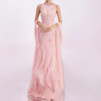 Abiti lunghi con scollo a sirena in chiffon sexy personalizz...