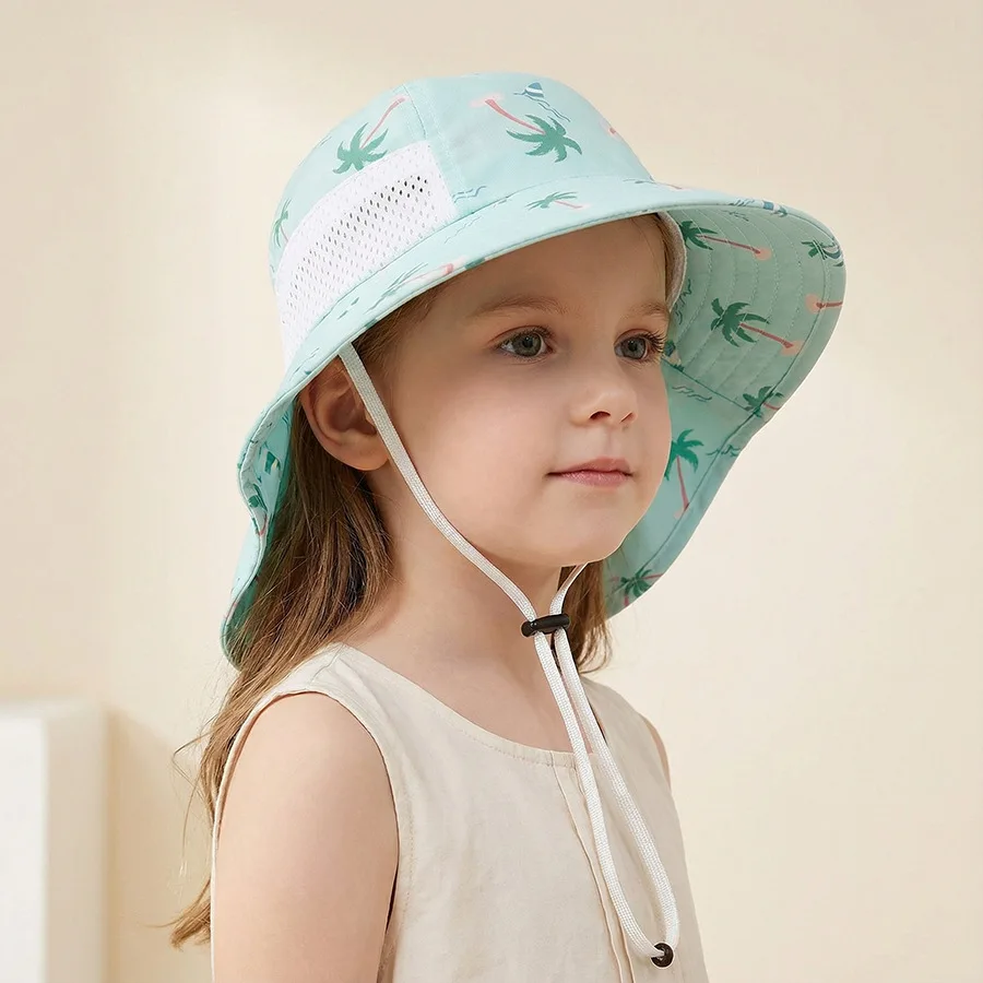 1-2 Jahre 3-5 Jahre 6-10 Jahre Kinder-Sonnenschutzhut 2026 Frühling/Sommer Leichter Bedruckter Fischerhut für Jungen und Mädchen Strand-Sonnenschutz S – Detail 12