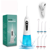 Oral Irrigator USB Rechargeable Flosser Portable Dental Water Jet 300ML Water Tank Waterproof Teeth Cleaner Personal Care 5 Mode