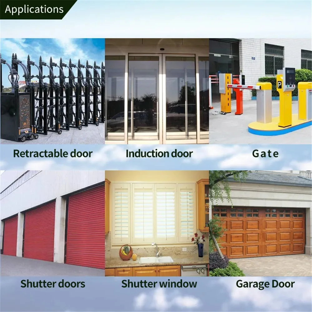 433MHz Garage Door Remote Control 4 Keys Duplicator 330MHz Fixed Code For 8 Dip Switch Auto Scan Clone Multi Brand Gate Opener