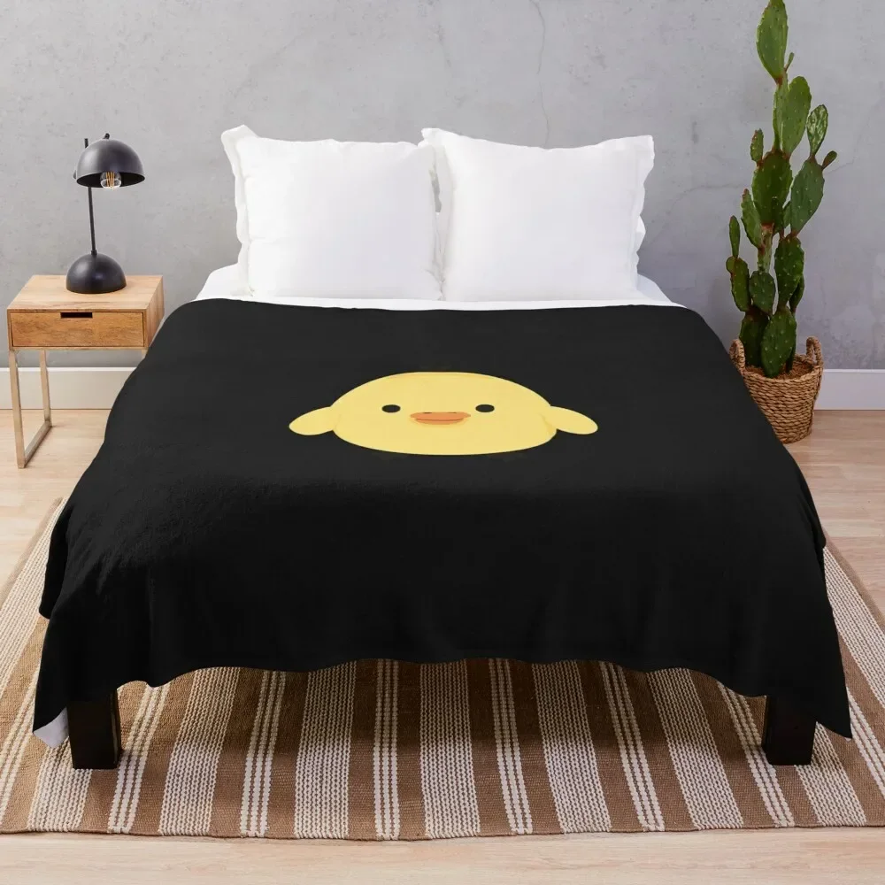 

kiiroitori duck plushie Sticker Throw Blanket Furrys Sofa Blankets