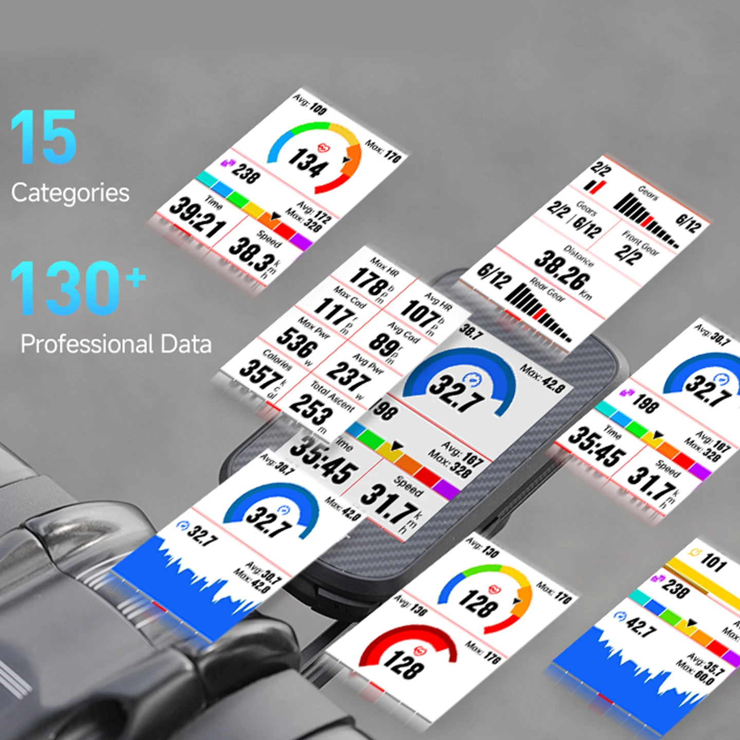 IGPSPORT BSC300T Touch-screen Bike Computer Wireless Speedometer