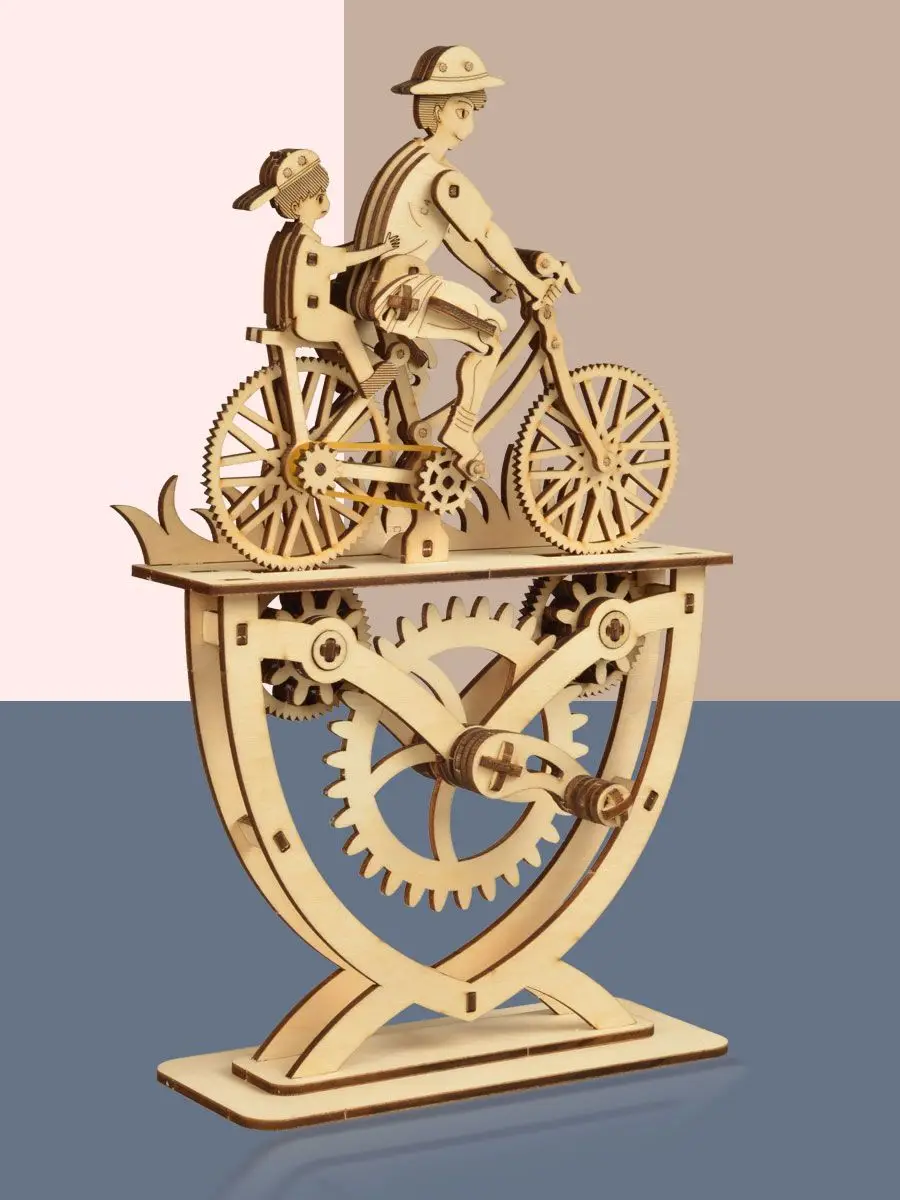 Diy artesanal bicicleta montagem de madeira modelo infantil montado brinquedos educativos presente de aniversário para meninos e meninas