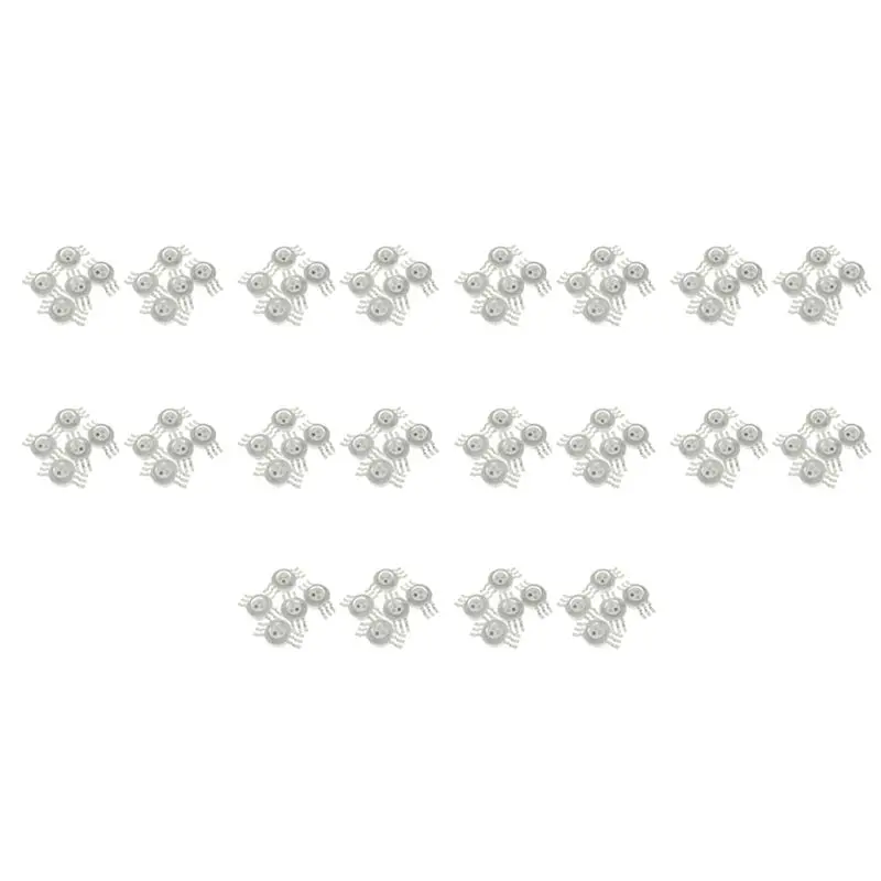 AT44-100Pcs 3X3W High Power RGB Red Green Blue LED Light Lamp Energy Saving Lamp Beads Bulbs 6PIN 45MIL 3W High Power Chip