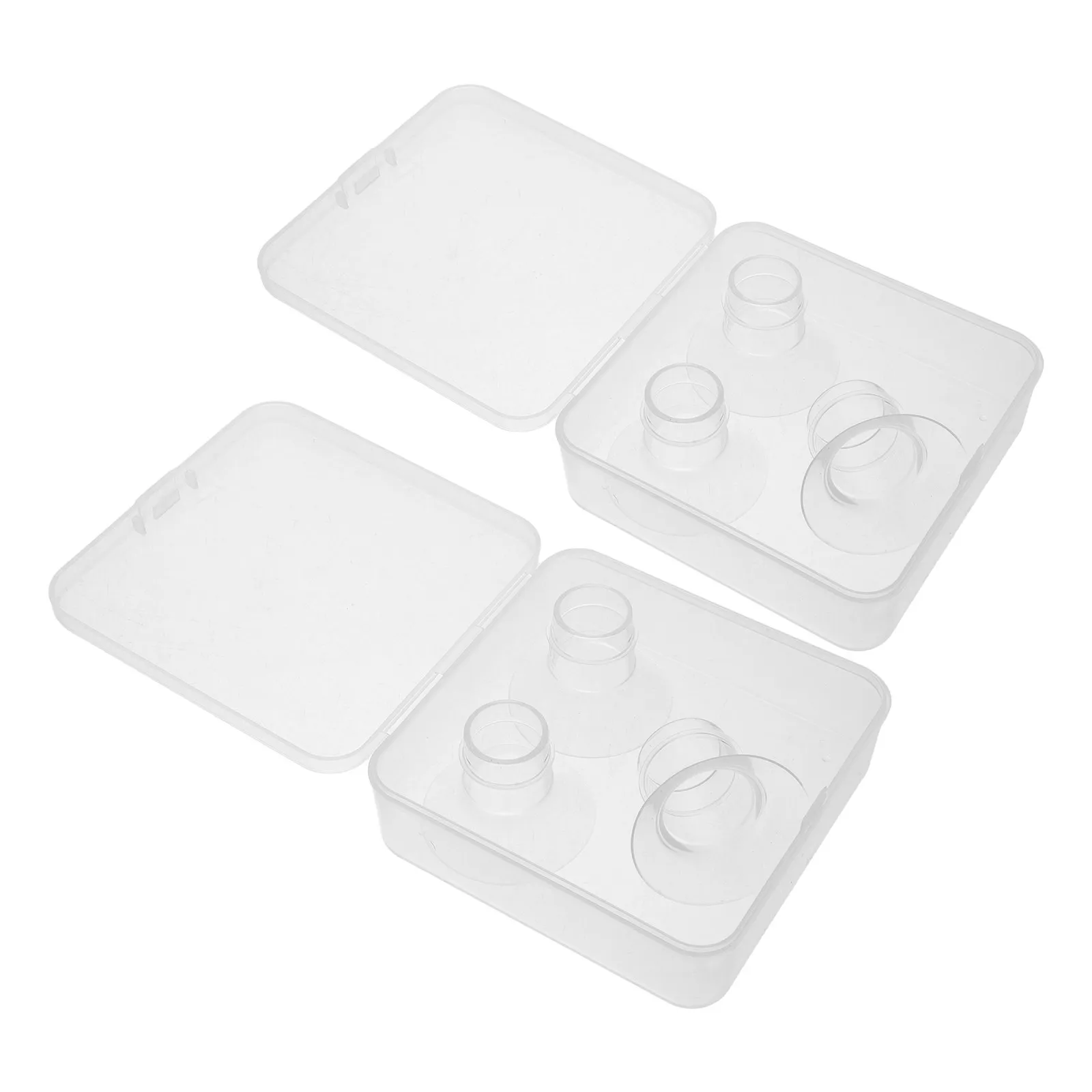 

6Pcs Silicone Flange Inserts Breast Pump Parts Reusable Transparent Washable 20Mm 21Mm 24Mm Flange Inserts for Wearable Electric