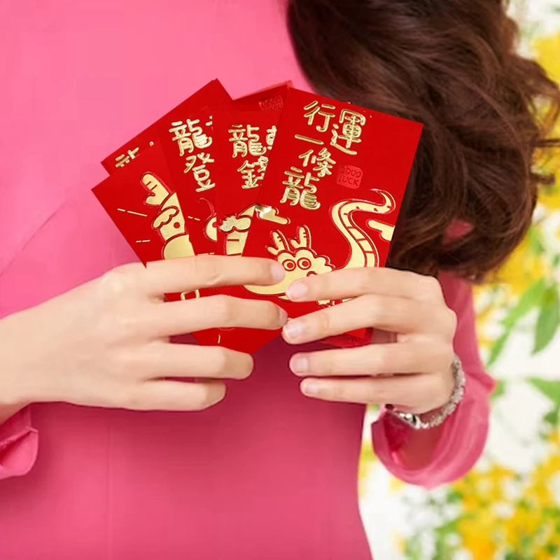 

36 Pcs Red Envelopes Chinese New Year Red Envelopes Spring Festival Lucky Money Packets For Chinese New Year 2024 Dragon