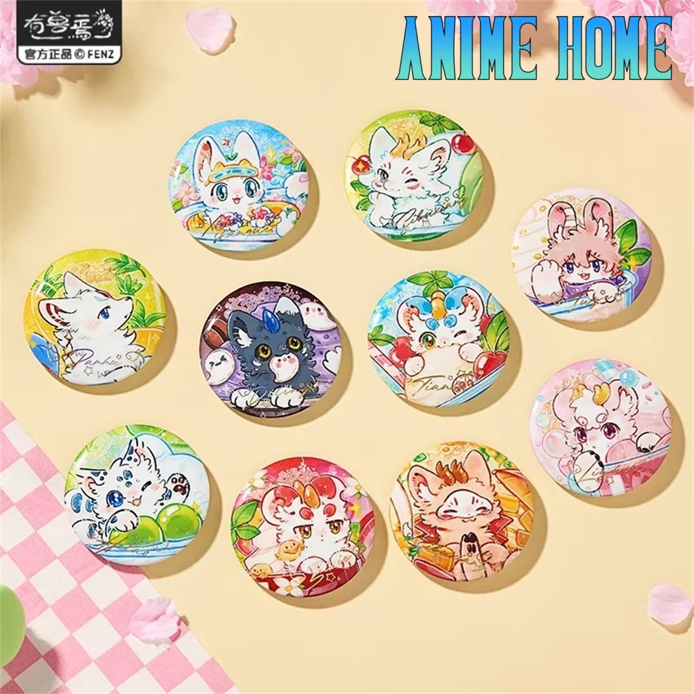 

Official Fabulous Beasts Drink Series Tinplate Badge Cartoon Baji Brooch Pin Decoration Collection Anime Cosplay Original Gift