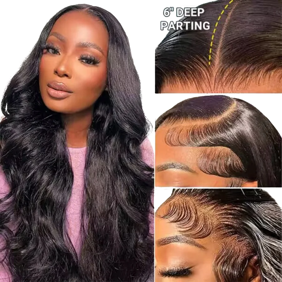 HD Lace Front Wigs Preplucked Natural Hairline 13x6 Hd Lace Frontal Human Hair Wigs Body Wave Preplucked HD Wigs