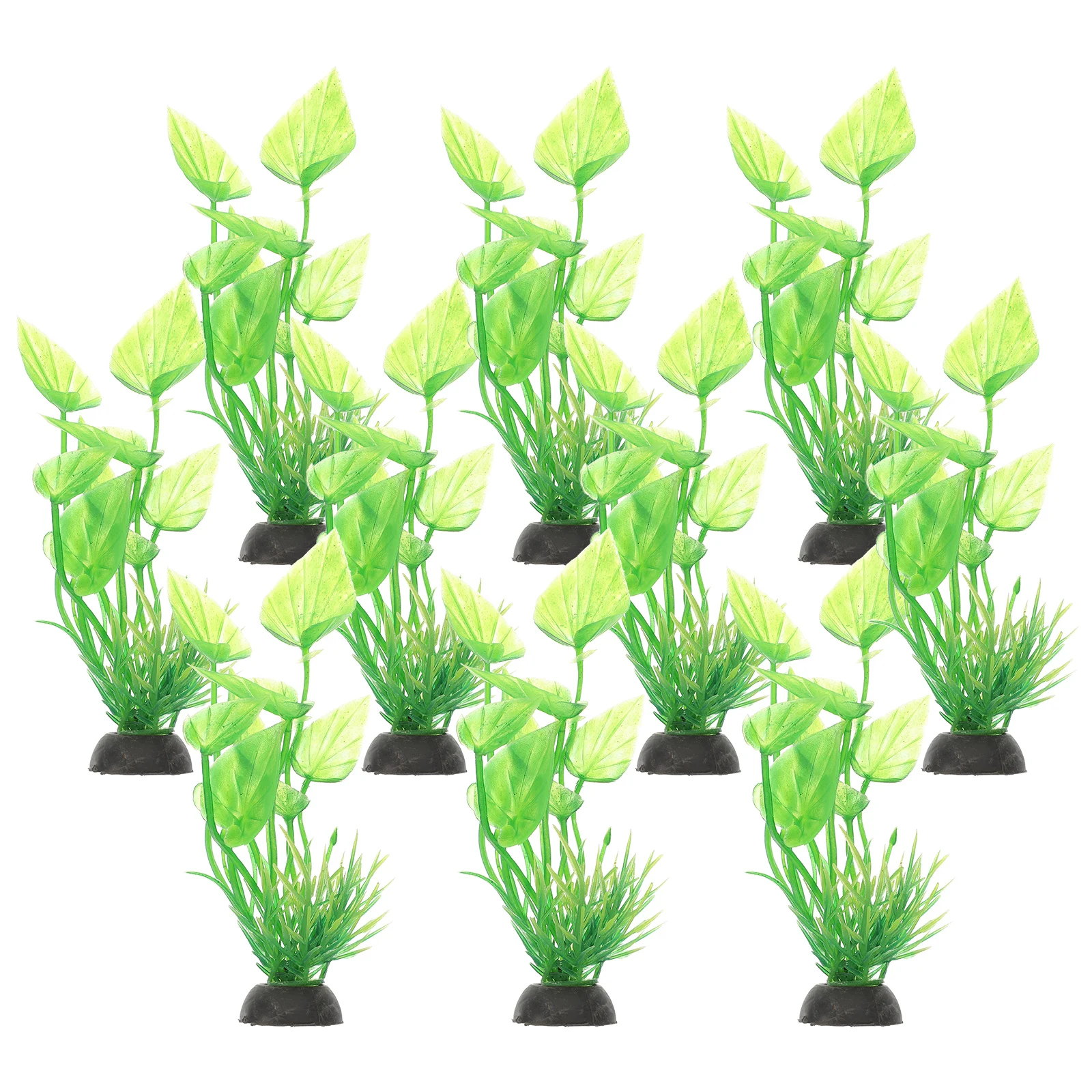 

10 Pcs Aquatic Plants for Fish Tank Decorations Small Artificial Water Grass Safe Durable Betta Aquarium Underwater Decors