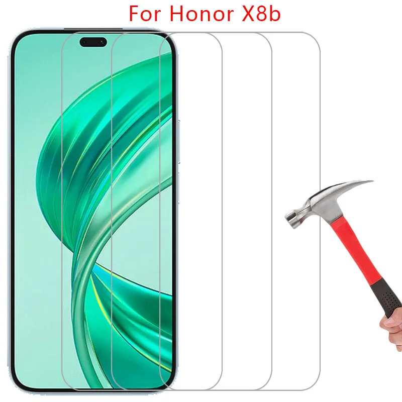 screen protector for huawei honor x8b protective tempered glass on honorx8b 4g 5g x 8b 8 x8 b xb8 8xb phone film glas honer onor